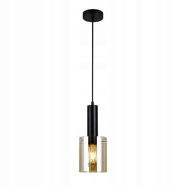Závěsná lampa Italux Sardo Led moderní černá