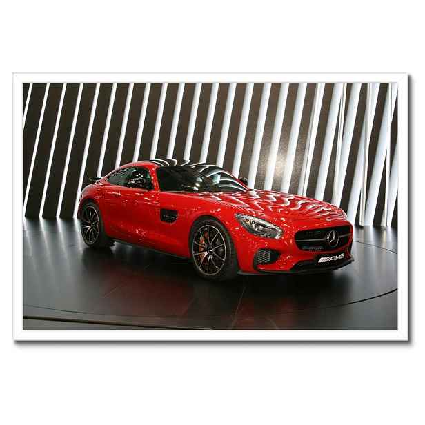 Plakáty v rámu 60x40 Červený Mercedes Amg