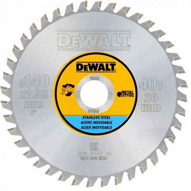 DeWALT - Pilový kotouč na hliník 140x20 mm, 40 zubů DT1918