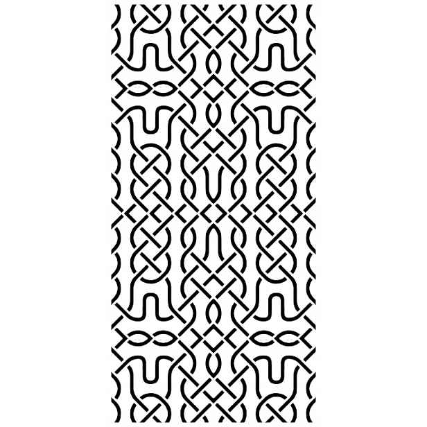 Omítací Šablona LuxBud Panel 48 pro ozdobné omítky 92 cm Dekor 3D Zeď
