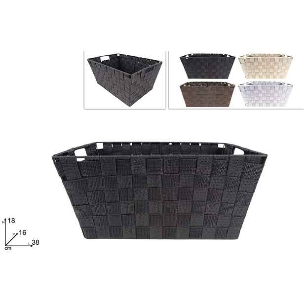 PROHOME - Košík tkaný 38x26x18cm různé barvy