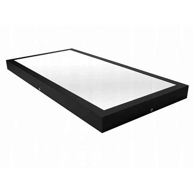 Stropní Led panel Nástěnný Stropní Svítidlo 60x30 cm Černý 36 W Teplá Barva 3000K