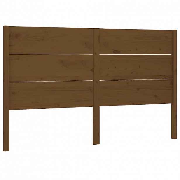 vidaXL Čelo postele medově hnědé 126 x 4 x 100 cm masivní borovice