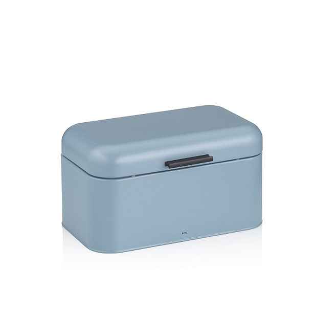 KELA Chlebník FRISCO kov modrý 30 x 18 x 16,5 cm KL-12845