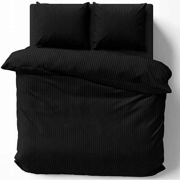 Luxusní Hotelové Černé Povlečení Z Adamašku Styl Hotel Spa 160x200