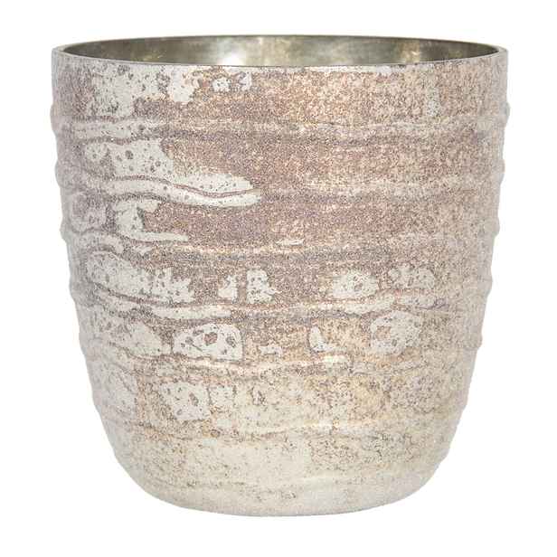 Skleněný svícen na čajovou svíčku Ondine - Ø 13*13 cm Clayre & Eef