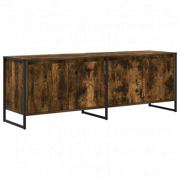 vidaXL Televizní skříň 140 x 36 x 49.5 cm Kouřový dub Kompozitní dřevo