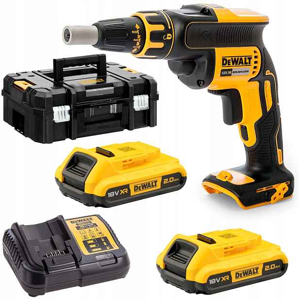 18V sádrokartonový Aku Šroubovák 2x2Ah Dewalt DCF620D2