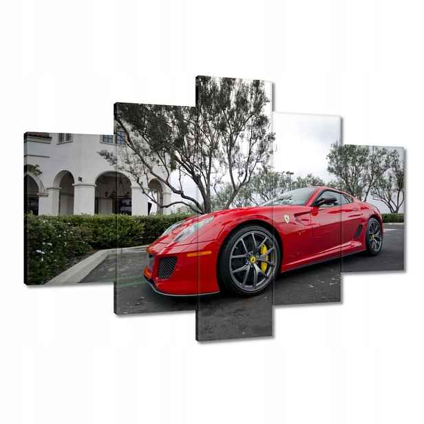 Obrazy 120x80 Červený automobil Ferrari