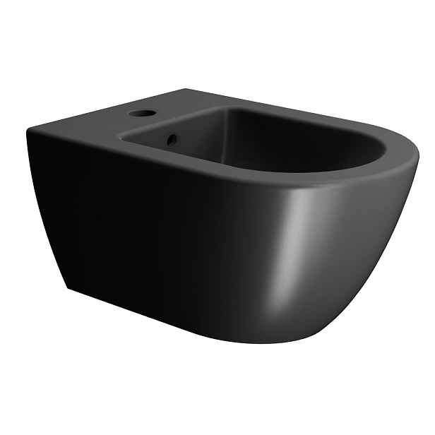 GSI PURA bidet závěsný, 36x55cm, černá mat