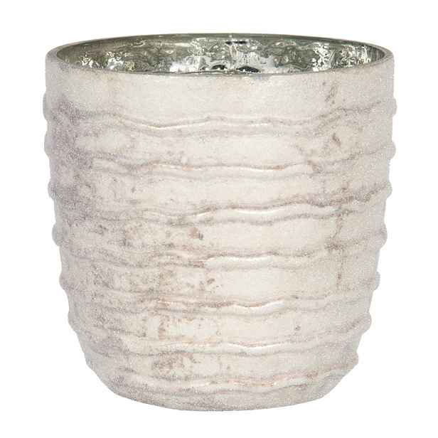 Skleněný svícen na čajovou svíčku Ondine - Ø 11*11 cm Clayre & Eef
