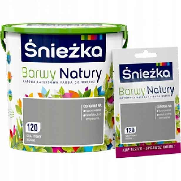 Śnieżka Barvy přírody grafitová nástěnná malba 120 5 l
