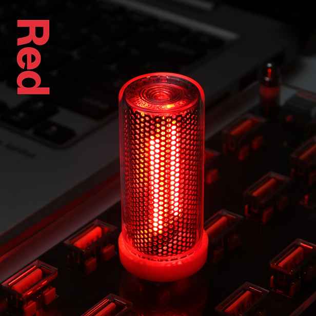 TEMU LED skleněná láhev s dotykovým ovládáním a nočním světlem | Napájení přes USB, netoxické, univerzálně použitelné pro ambientní osvětlení do auta