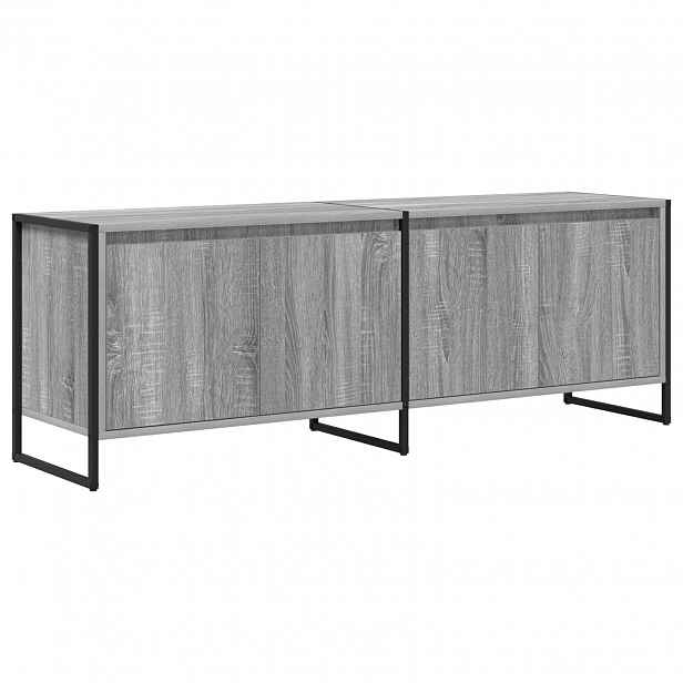 vidaXL Televizní skříň 140 x 36 x 49.5 cm Šedá Sonoma Kompozitní dřevo