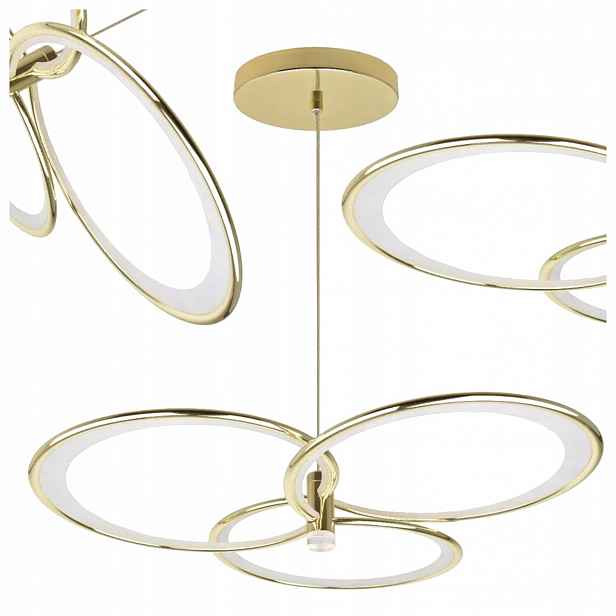 Led Závěsná Lampa Azina 30W Zlatá 3 Kroužky Light Prestige