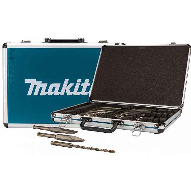 Makita Sada Vrtáků A Sekáčů Sds Plus 17 Ks V Hliníkovém Kufříku D-42444