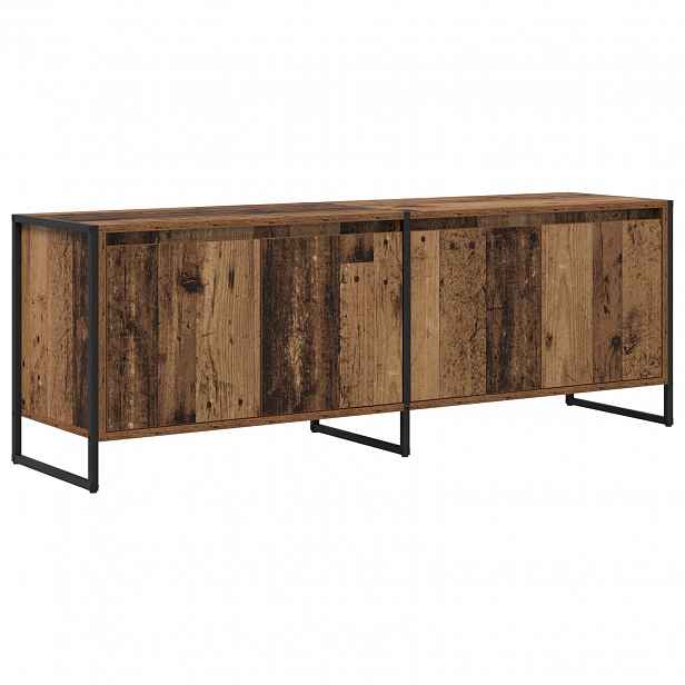 vidaXL Televizní skříň 140 x 36 x 49.5 cm Staré dřevo Kompozitní dřevo