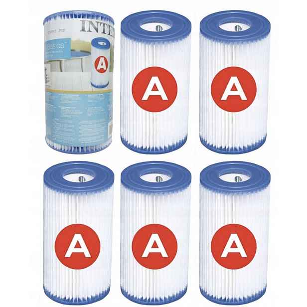 6 filtrů typ A Intex 29000 Bazénové čerpadlo Filtry Vložky Čerpadlo Bazén