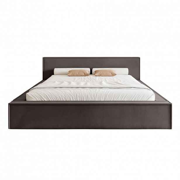 Fedve POLŠTÁŘOVÁ POSTEL Mendocino Classic Low 140x200 cm, Antracit