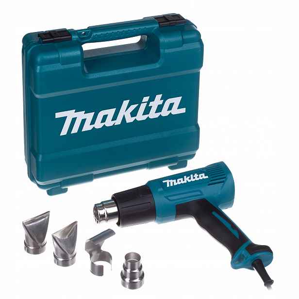 Horkovzdušná Pistole Makita HG5030K Elektrická 2stupňová Kufr Trysky