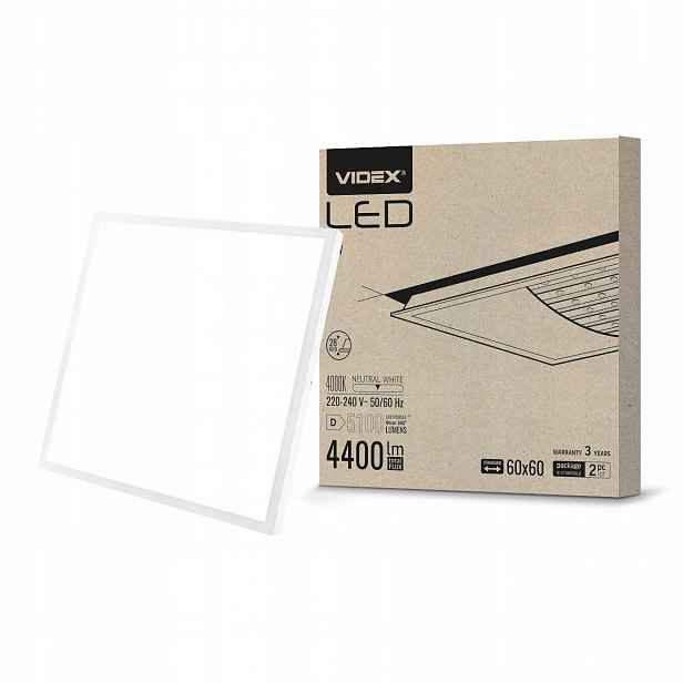 Panel stropní svítidlo Led Svítidlo Kaseton 60x60cm 40W Nástěnný stropní Bílý silný