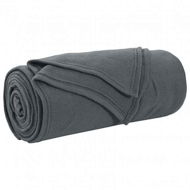 vidaXL Přehoz Tmavě šedá 270 x 240 cm 0.86 kg Fleece