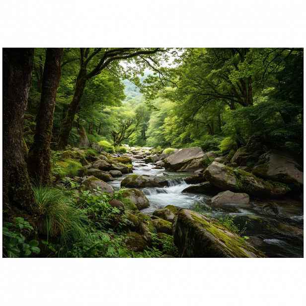 Wallarena FOTOTAPETA les příroda zelená 200x140 cm