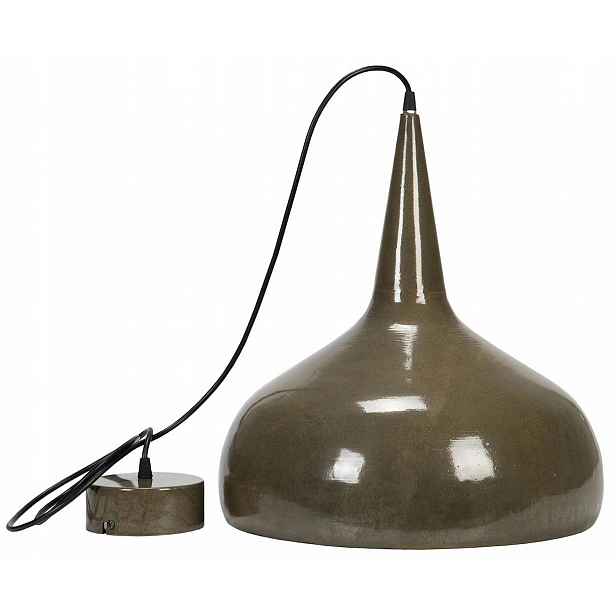 Závěsné Stropní Svítidlo Nad Stůl Loftová Kovová Hnědá Velká E27 42 cm