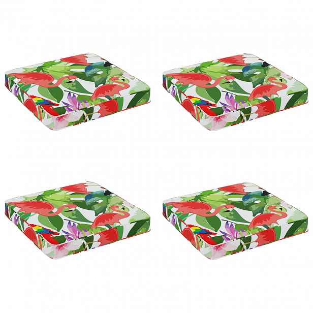 vidaXL Polstry ve 4 kusech VUGHT 4 pcs 100% polyester Vícebarevný