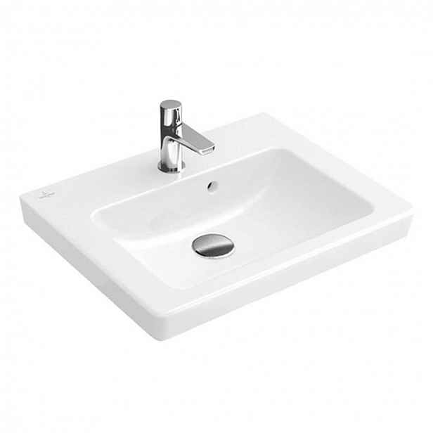 Villeroy & Boch Subway 2.0 - Umývátko 50x40 cm, s přepadem a otvorem pro baterii, Ceramicplus, bílá 731550R1