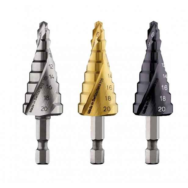 Bosch - 3dílná sada stupňovitých vrtáků, průměr 4-20 mm 2608587433
