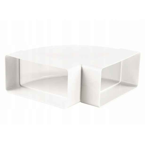 Horizontální koleno Vents 90 stupňů 110 x 55 mm, spojka pro ventilační kanál