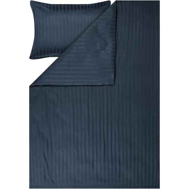 Livarno® Saténové ložní povlečení, 140 x 200 cm, 70 x 90 cm (navy modrá)
