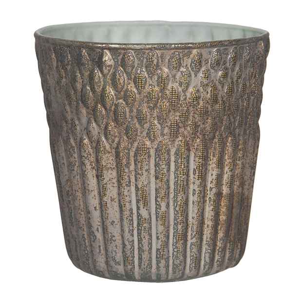Skleněný svícen na čajovou svíčku Loring - Ø 13*13 cm Clayre & Eef