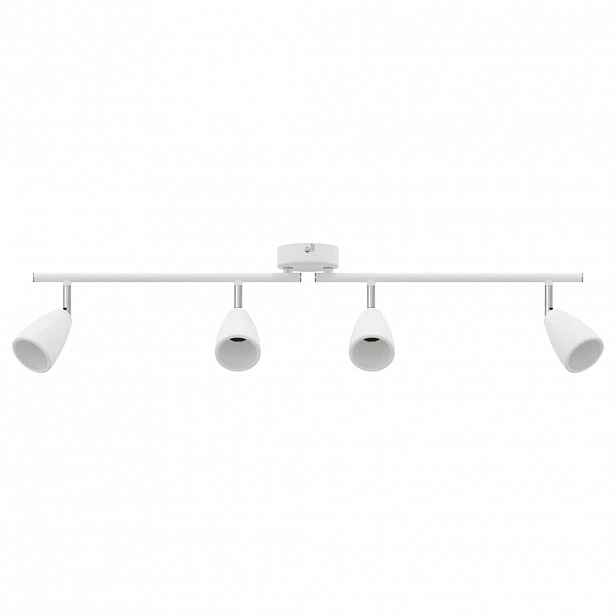 vidaXL Stropní bodové světlo s reflektory Bílá 70 x 12,5 x 10,5 cm kov