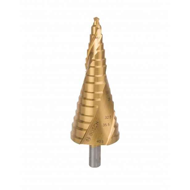 Bosch - Vrták stupňovitý, s povlakem TiN, průměr M10-M40 2608587434