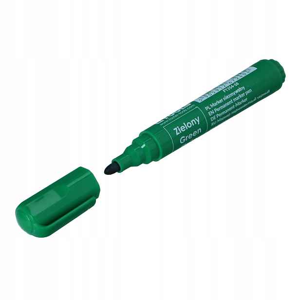 Faster Tools nesmývatelný popisovač zelený kulatý, 100 ks