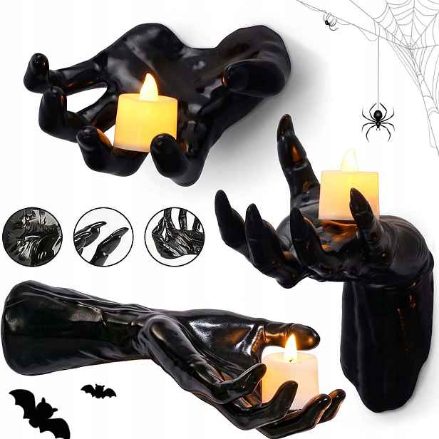 Strašidelná Halloweenská Dekorace Ruka Nástěnná 3KS Rukou Atmosféra Plná Napětí