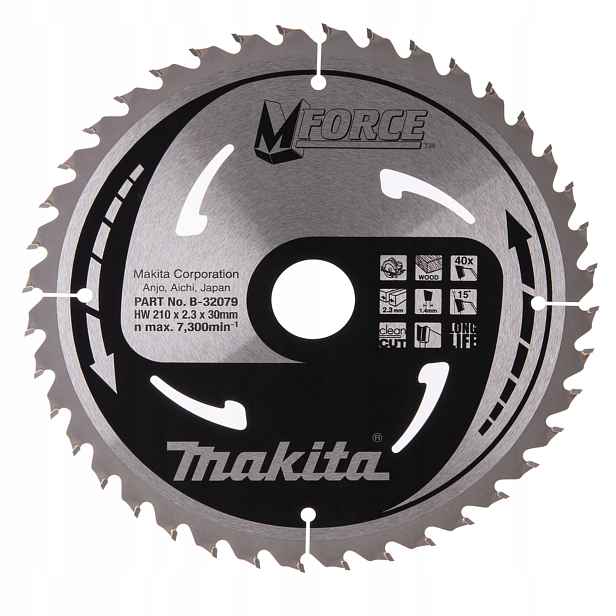 Makita B-32079 Řezací Kotouč Na Dřevo 210x30 mm 40Z