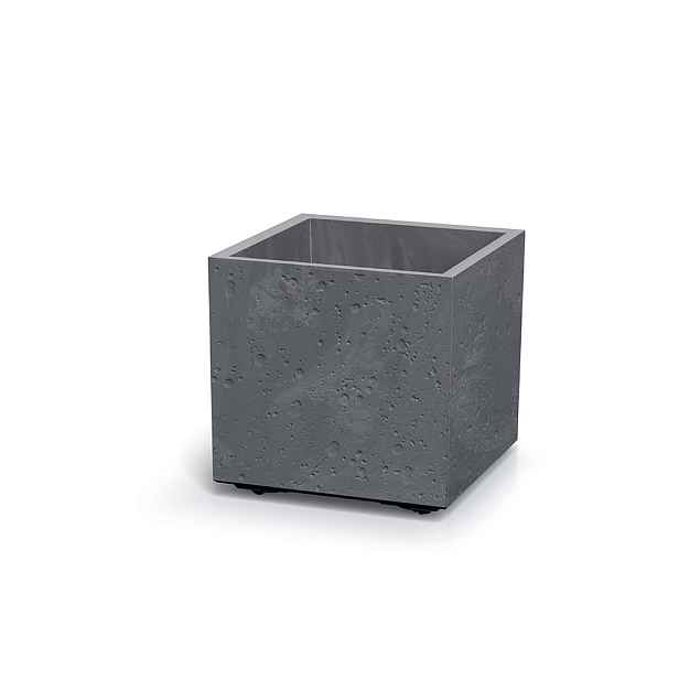 Prosperplast Plastový květináč SIERRAS SQUARE BETON EFFECT marengo, varianta 28,8 cm