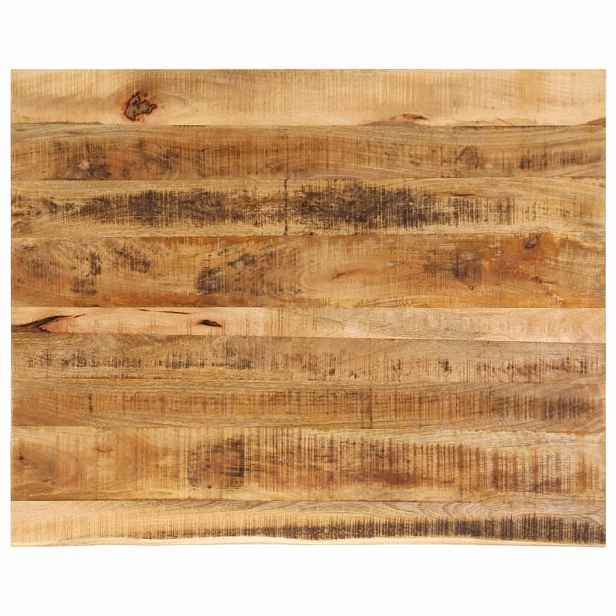 vidaXL Stolní deska 90x80x2,5 cm živá hrana hrubé mangovníkové dřevo