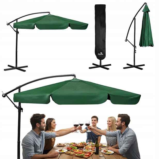 Zahradní slunečník skládací 6dílný 350 cm s obalem Plonos PL-880