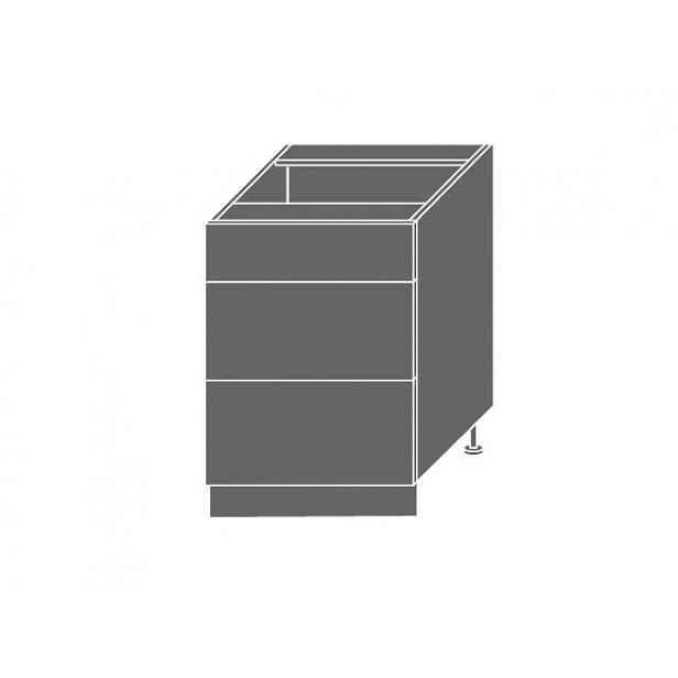 SILVER+, skříňka dolní D3m 60, korpus: grey, barva: sonoma