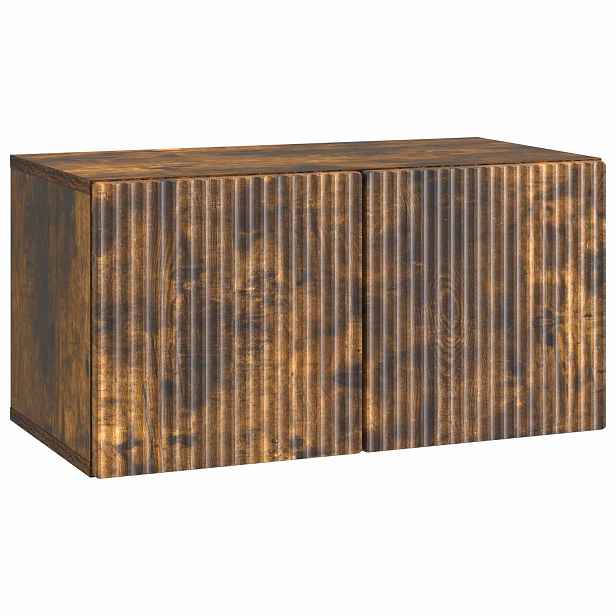 vidaXL Nástěnná TV skříň 59,5 x 31 x 30 cm Kouřový dub
