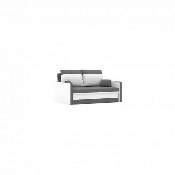 Rozkládací pohovka MILTON micro Šedá/bílá