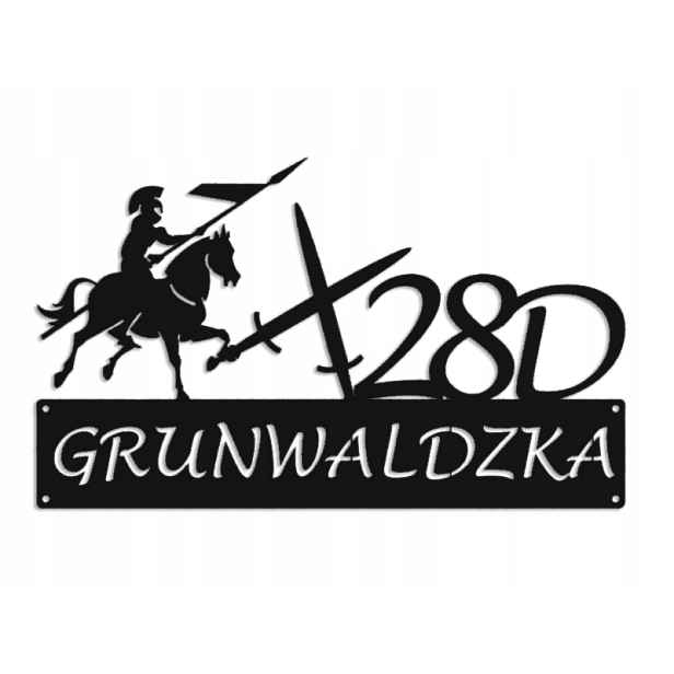 Číslo Na Dům 48cm Tabulka Adresa Ocel 2mm úl Grunwaldzka