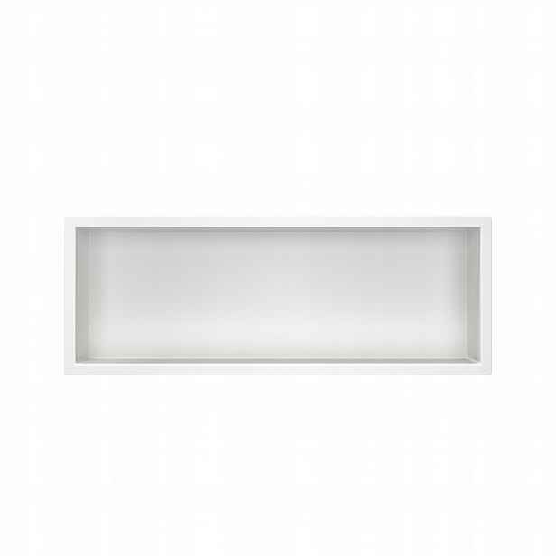 Koupelnová Polička 60x20x10 cm Bílá Nerezová Wall-box One Balneo