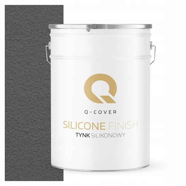 Silikonová Fasádní Omítka Šedá Tmavá F276 25 Kg Granulace 2.0 mm