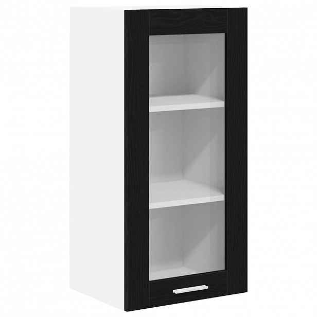 vidaXL Závěsná skříňka Černý dub 40 x 31 x 80 cm Kompozitní dřevo