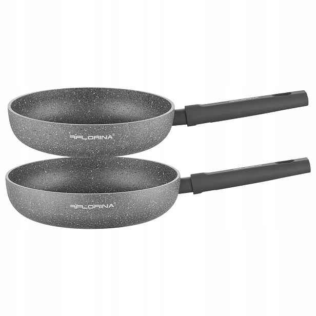 Sada pánví tradiční hliníková pánev 2 prvky Indukce 24 cm 26 cm